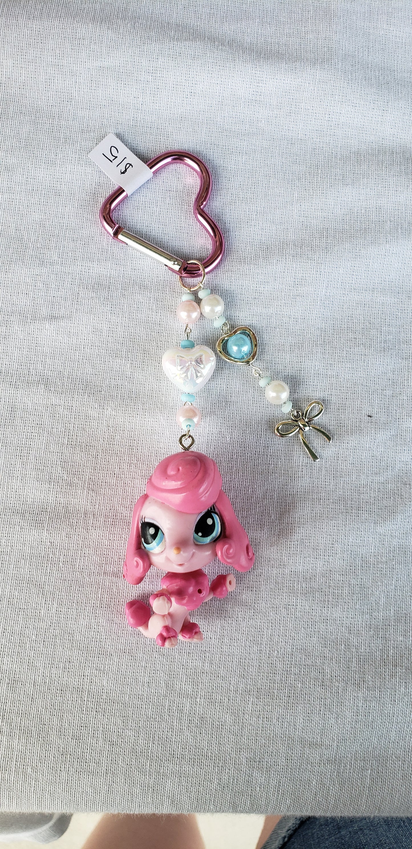 Poodle LPS Keychain