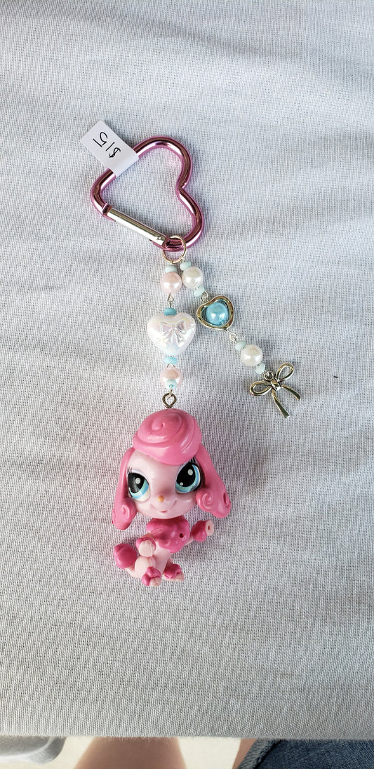Poodle LPS Keychain