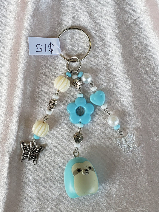 Sloth Squishmallow Keychain